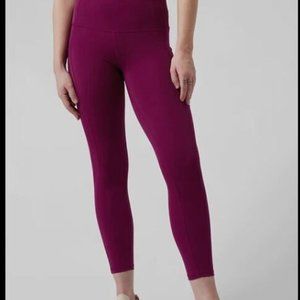 Athleta All In 7/8 Magenta Purple Leggings (medium)